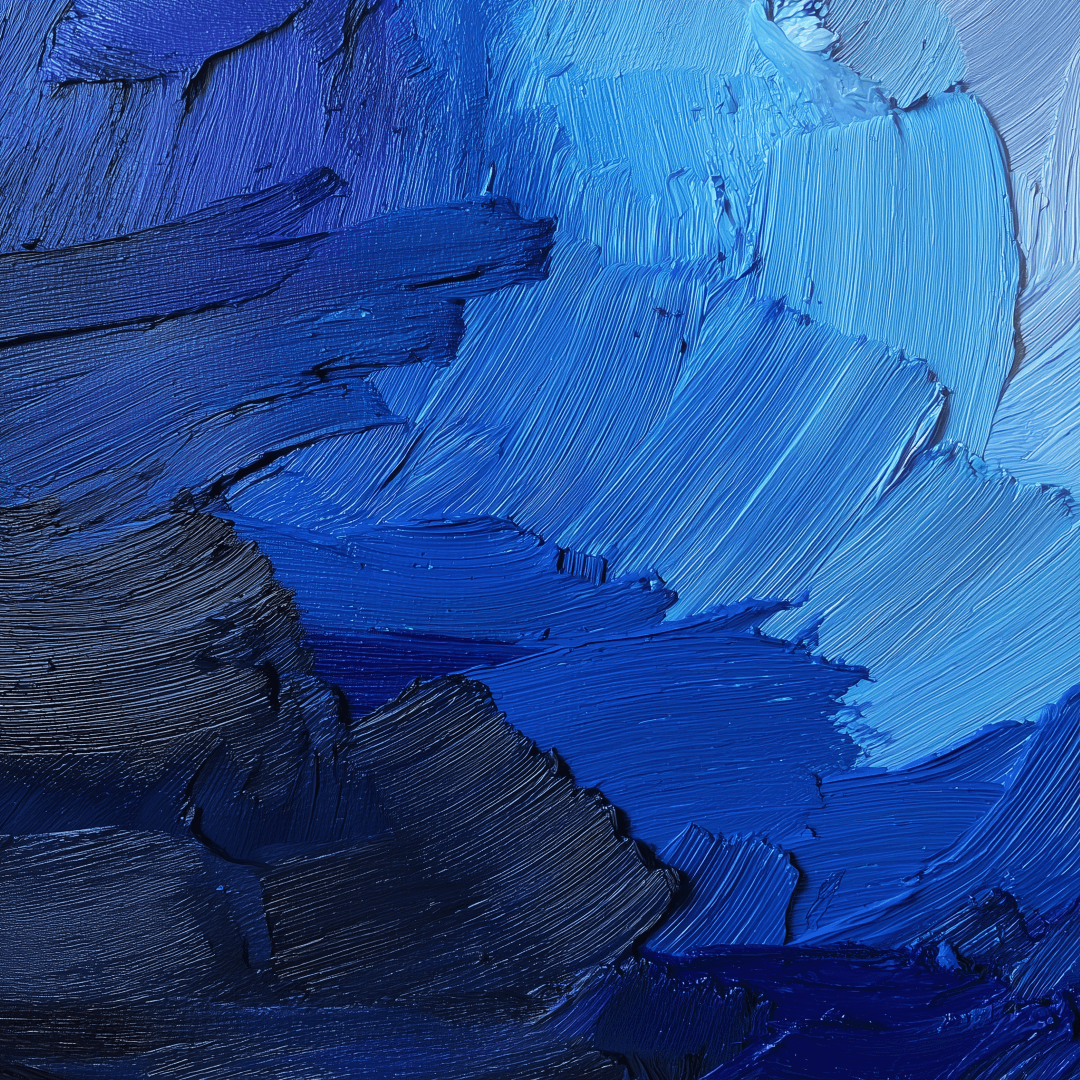 Blue & Indigo Abstract Art